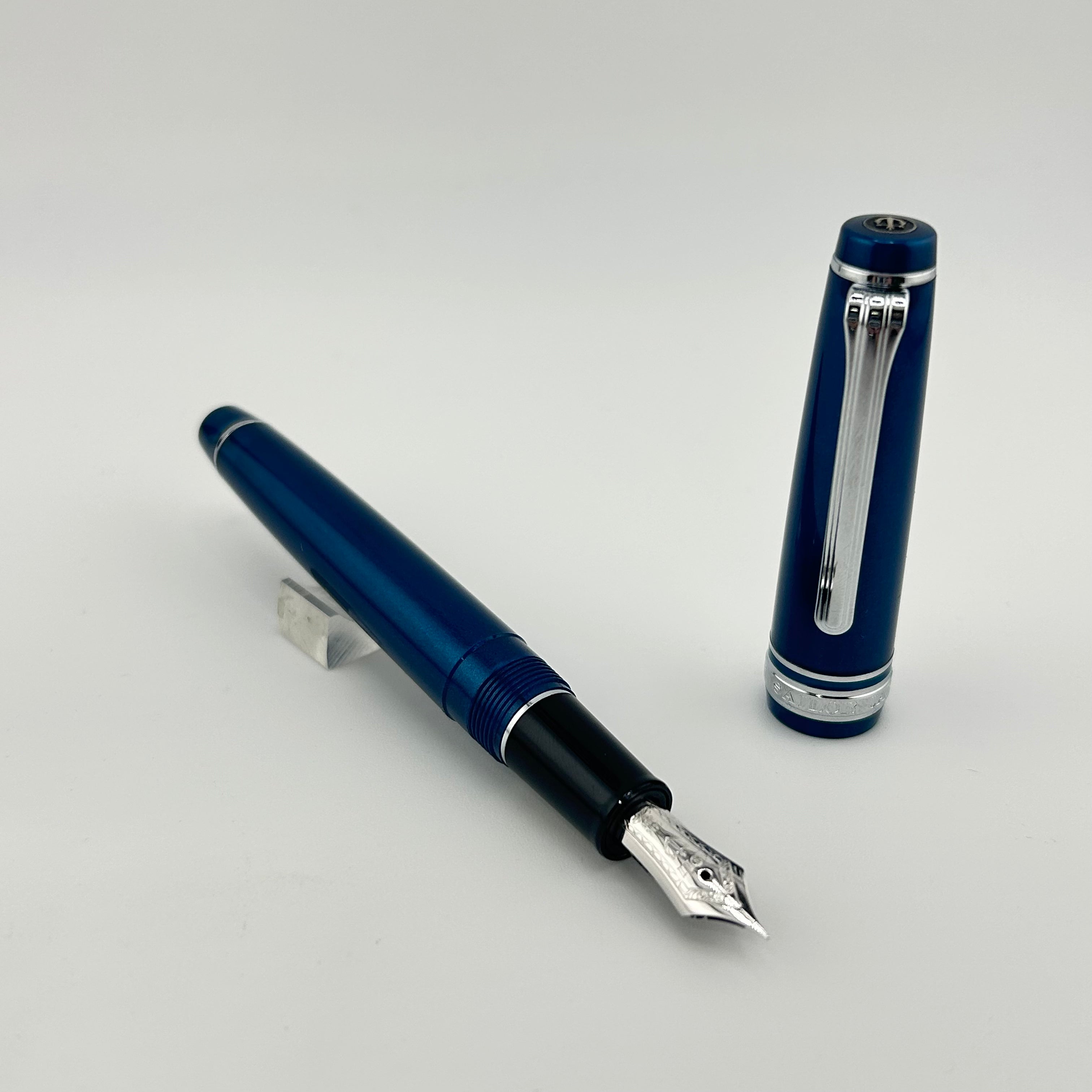 Sailor Pro Gear Slim Blue Rodium trim 14K gold nib - Fountain Pen