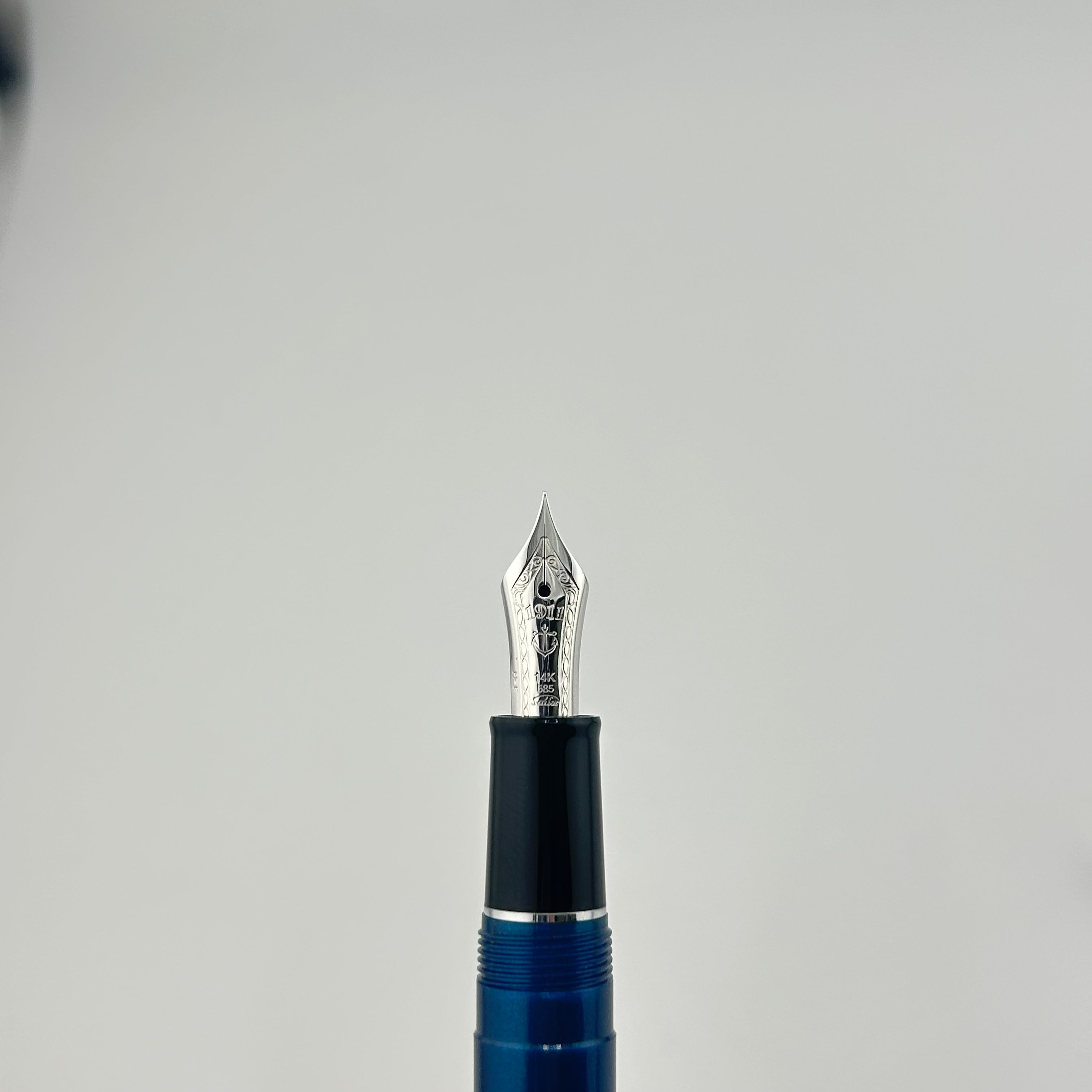 Sailor Pro Gear Slim Blue Rodium trim 14K gold nib - Fountain Pen