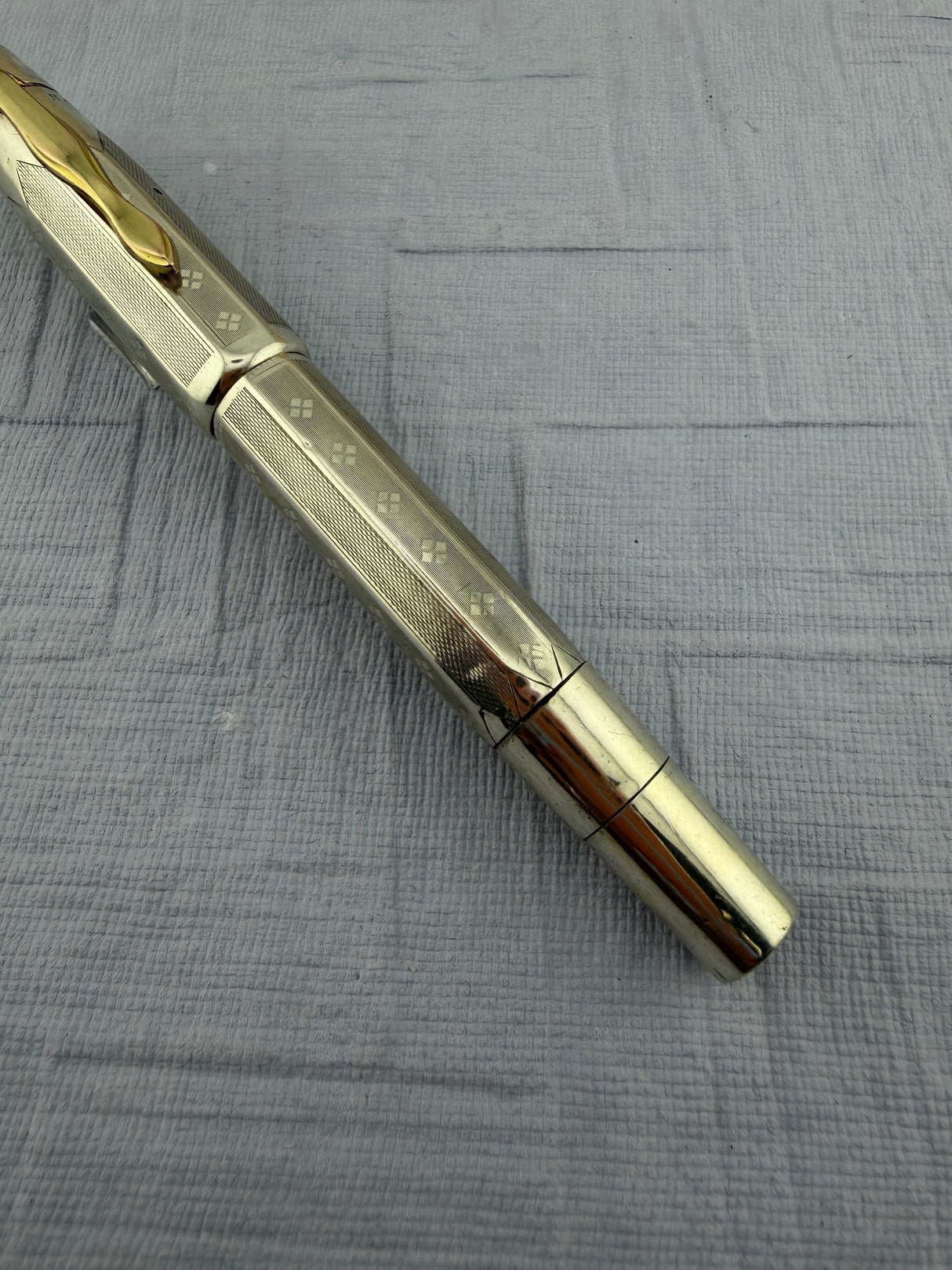 Montblanc 134 Custom Jeweler Silver Overlays - Fountain Pen