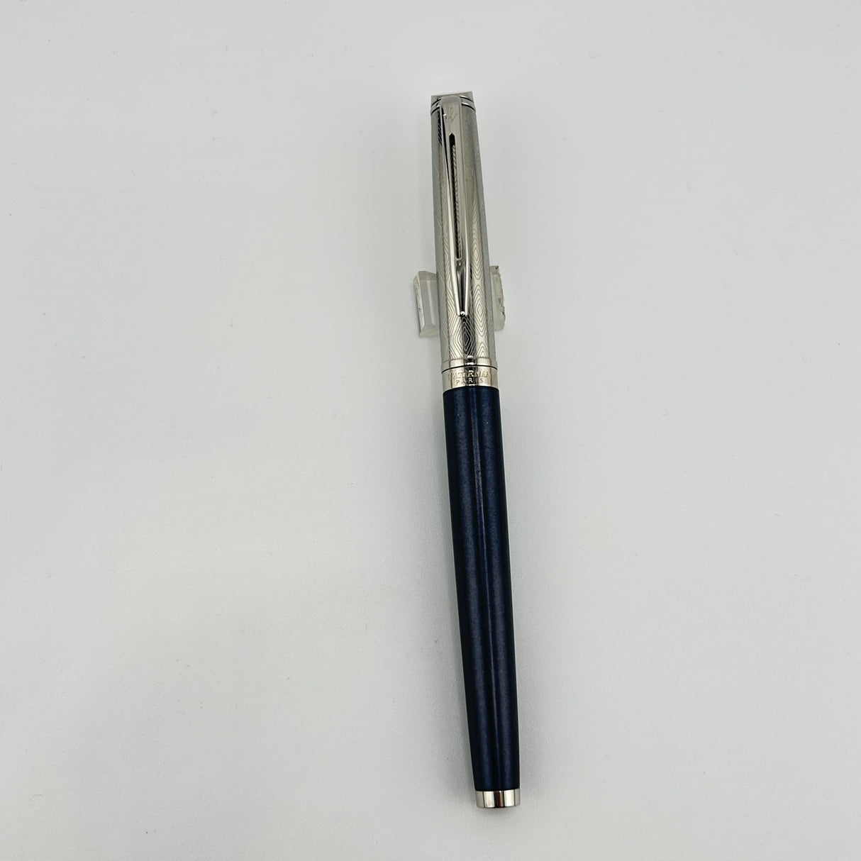 Waterman Hemisphere Blue Navy and Chrome chased cap - Fountain Pen