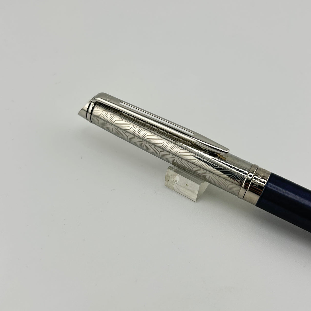 Waterman Hemisphere Blue Navy and Chrome chased cap - Fountain Pen
