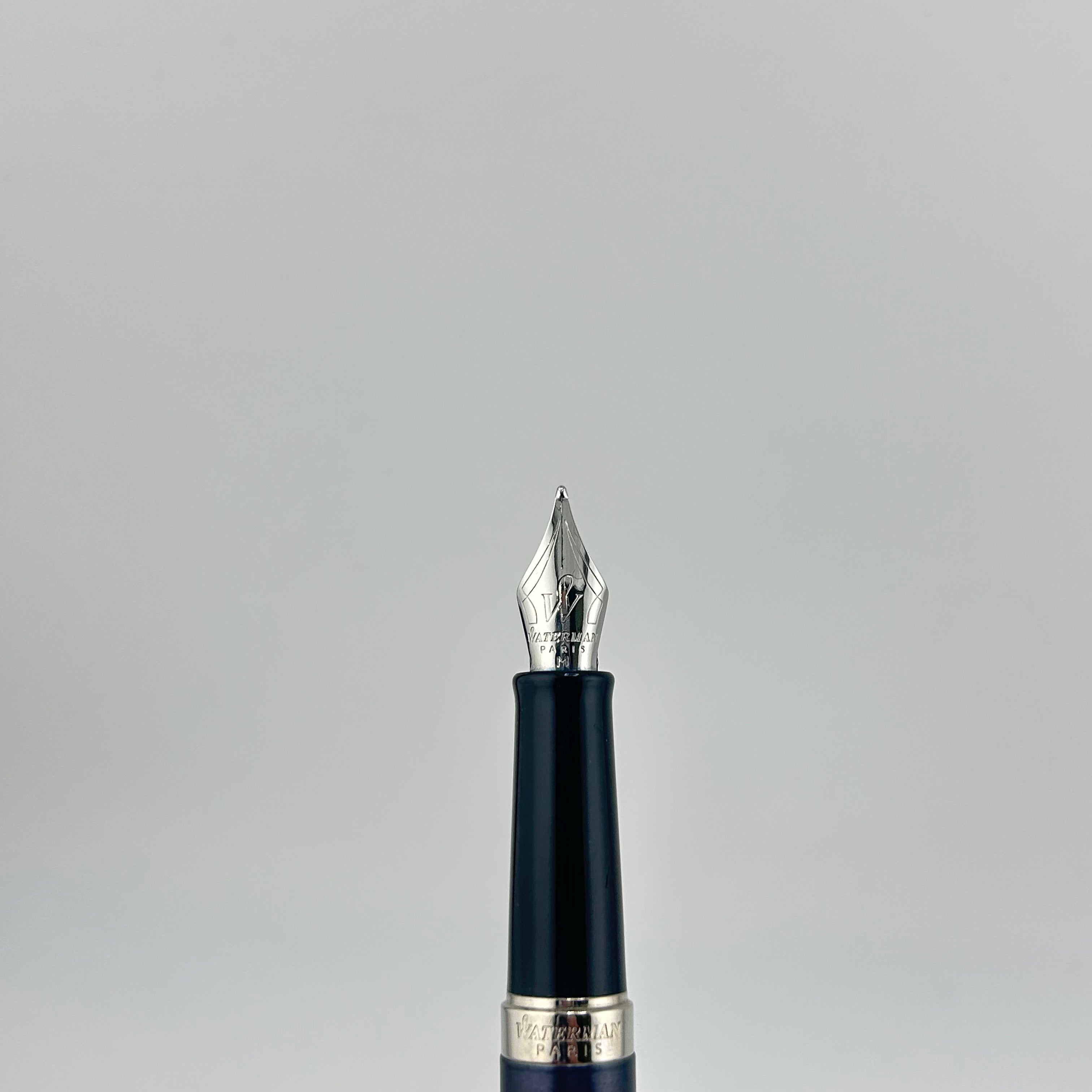 Waterman Hemisphere Blue Navy and Chrome chased cap - Fountain Pen