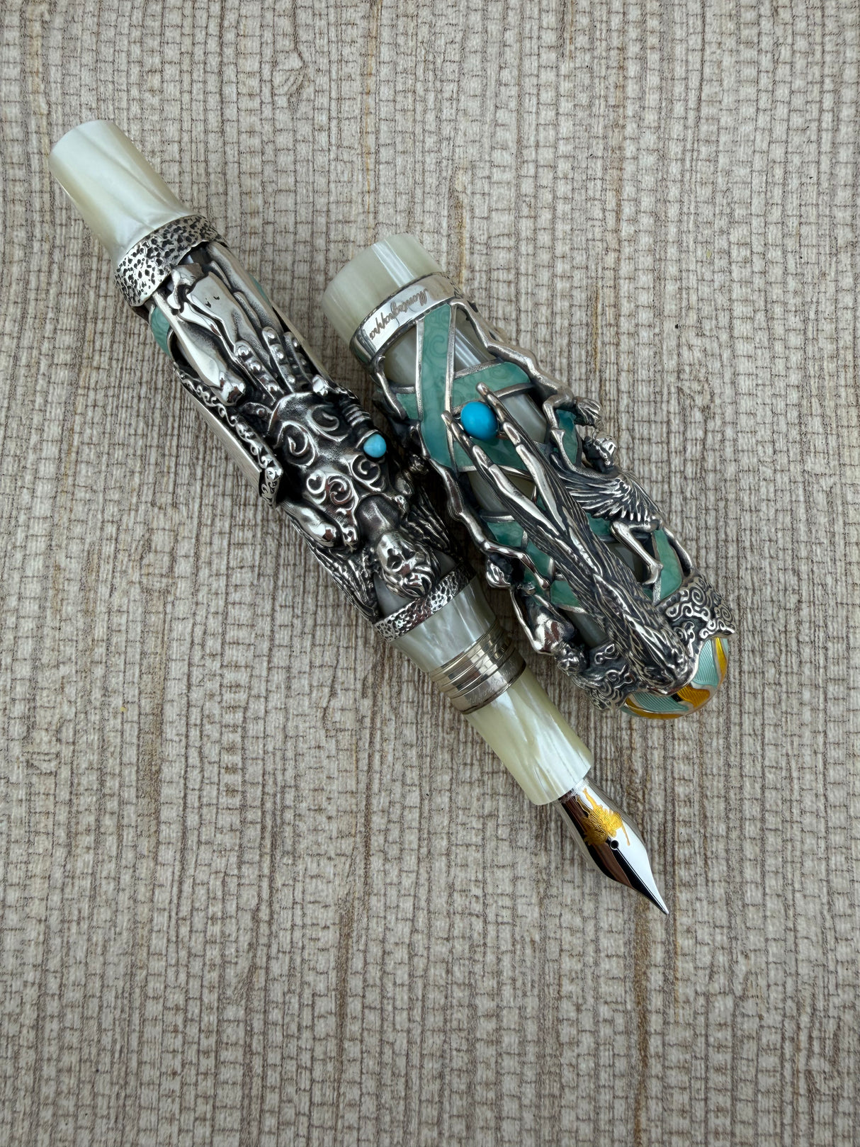 Montegrappa My Guardian Angel Limited Edition Fountain Pen - Medium 18kt Gold Nib (Circa 2014)
