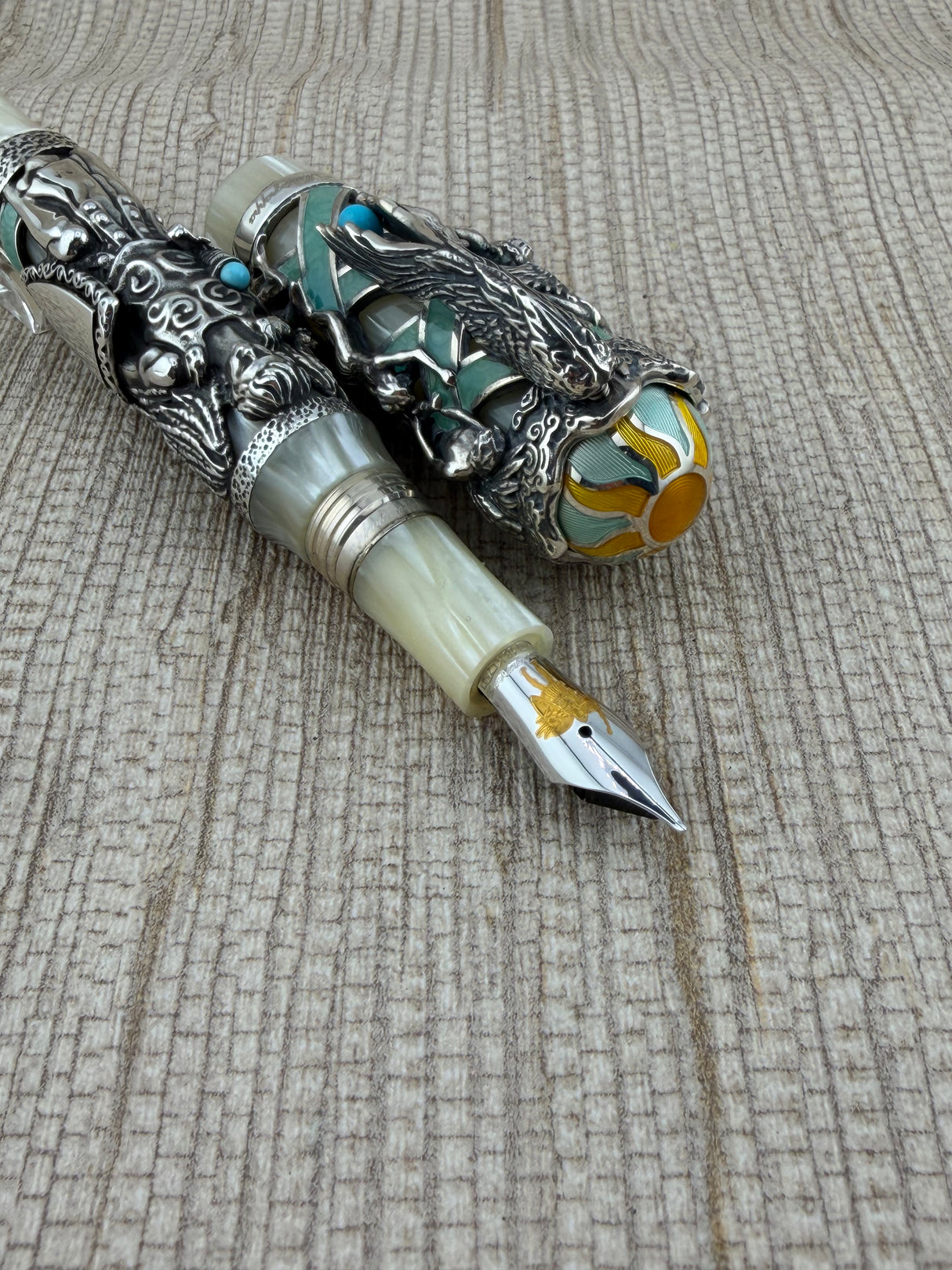 Montegrappa My Guardian Angel Limited Edition Fountain Pen - Medium 18kt Gold Nib (Circa 2014)