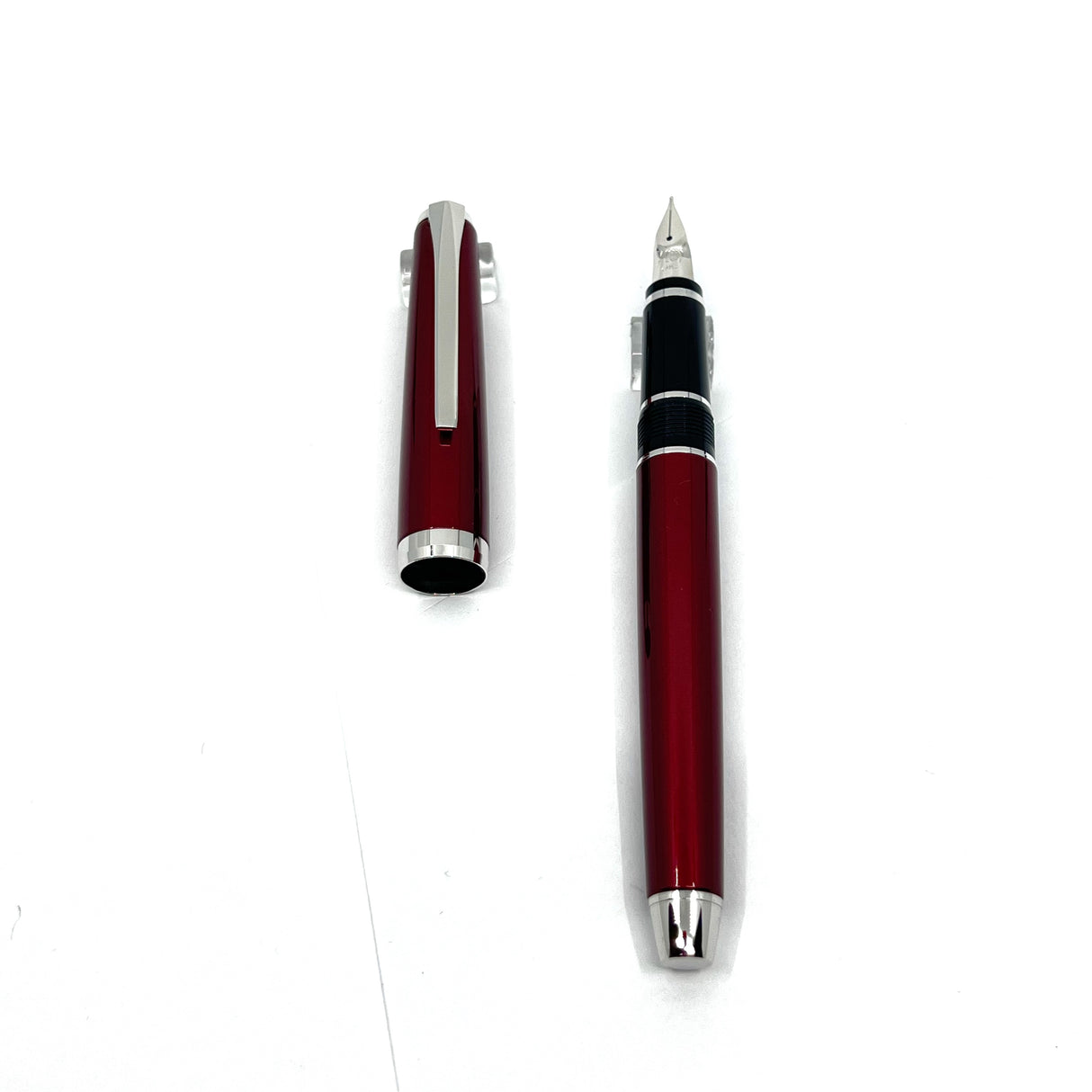 Pilot Burgundy Red Falcon II Metal Fountain Pen