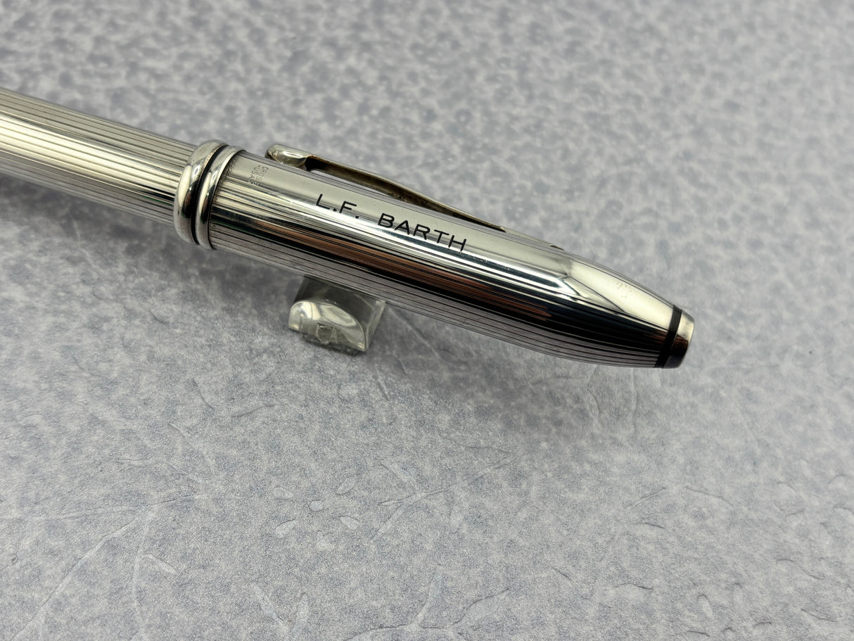 Cross townsend Sterling Silver Ribbed plated - Roller Ball
