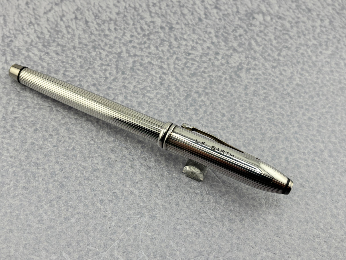 Cross townsend Sterling Silver Ribbed plated - Roller Ball