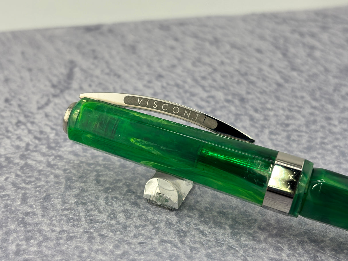 Visconti Opera Carrousel Demo Green Mint Gold nib 14k Medium - Fountain Pen