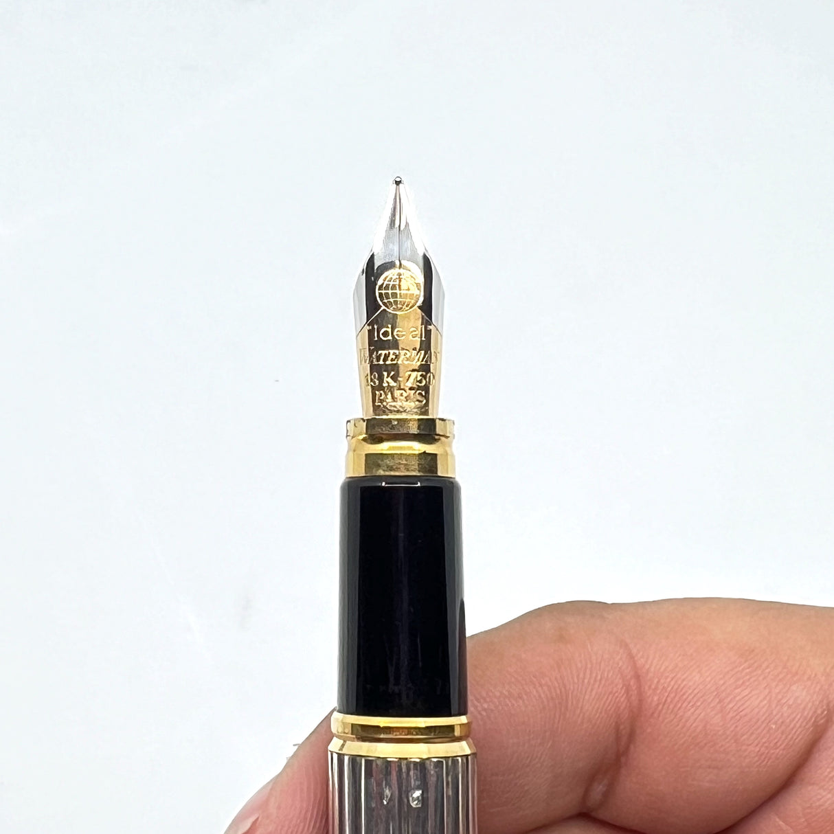 Waterman Man 100 Sterling Silver Fountain Pen - Fluted Design