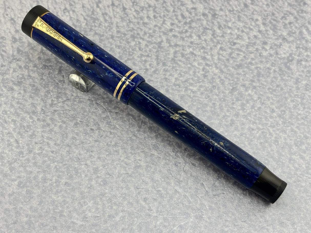 Parker Duofold Senior Lapis Blue Fountain Pen