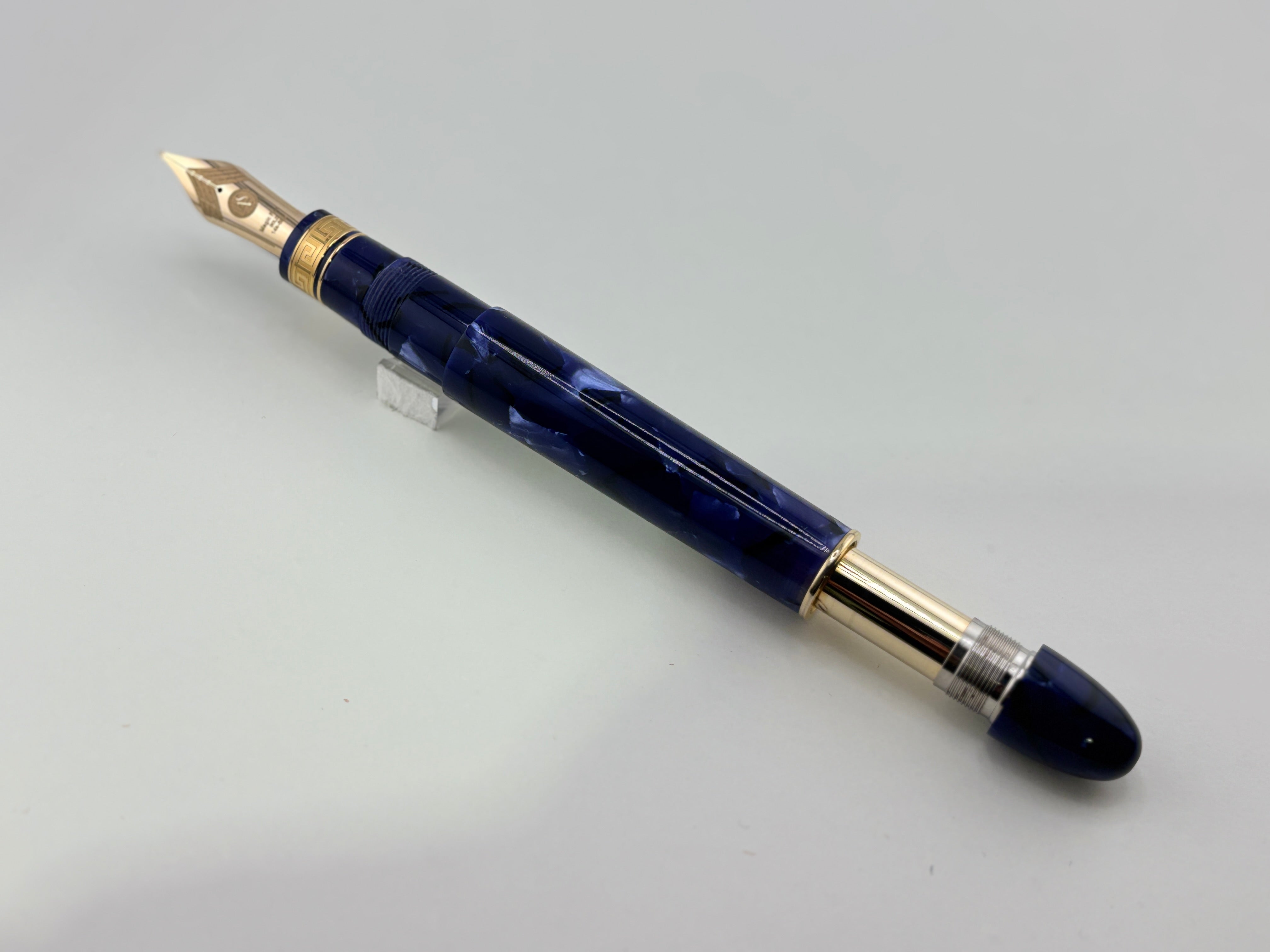 Armando Simoni Club Ogiva Extra Blue La Royale Celluloid Gold trim - circa 2017