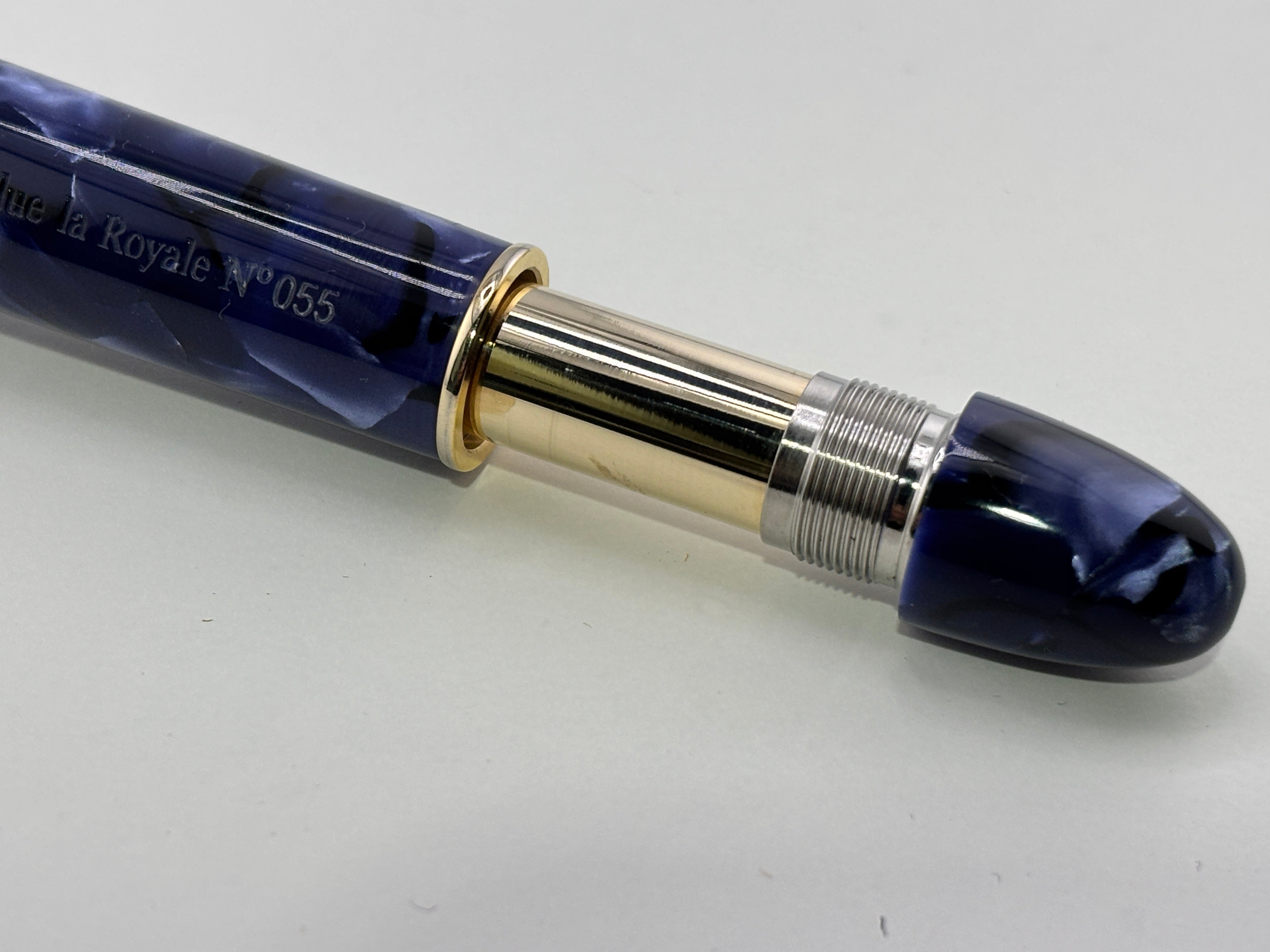 Armando Simoni Club Ogiva Extra Blue La Royale Celluloid Gold trim - circa 2017