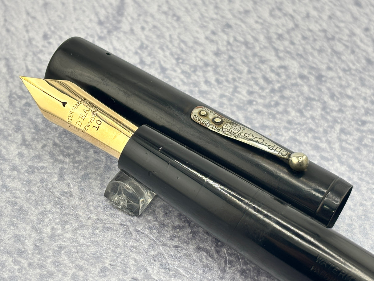 Waterman #20 Slip Cap Black Hard Rubber Fountain Pen
