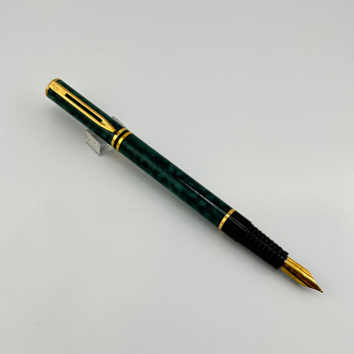 Waterman Laureat Green / Blue Marble - Fountain Pen