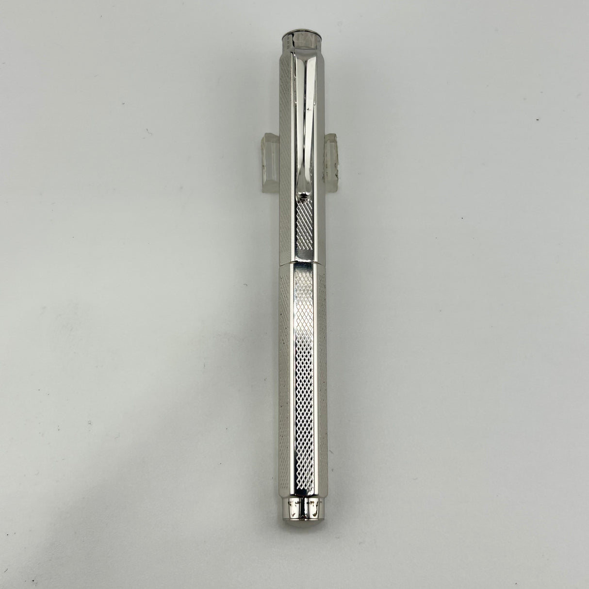 Caran D ache Ecridor silver Mini facets chased - Fountain Pen