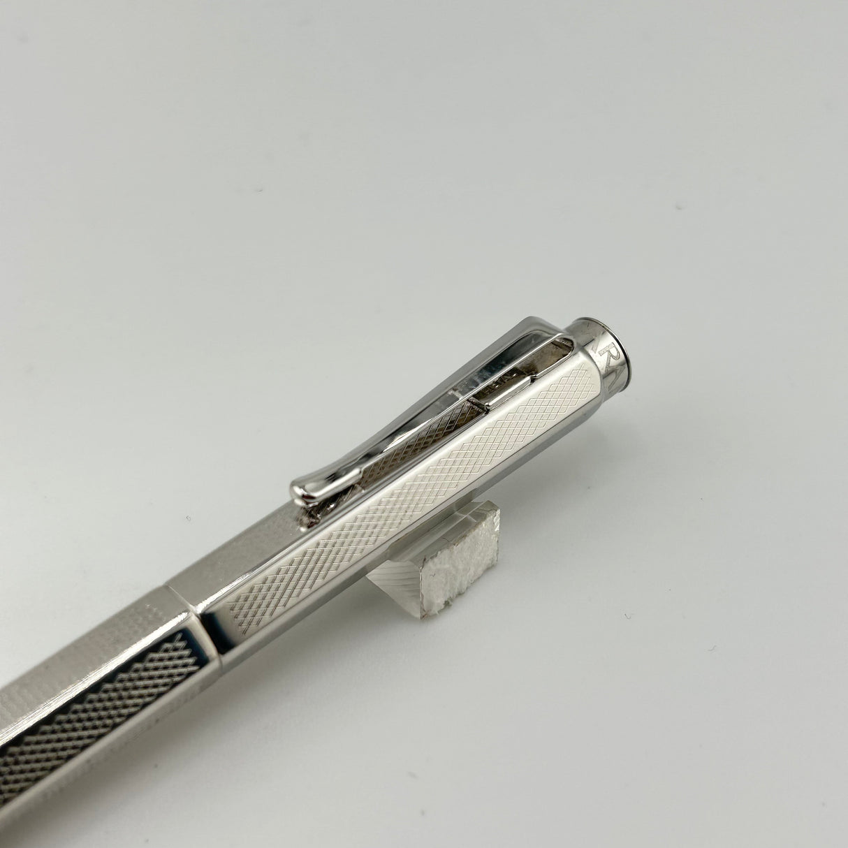 Caran D ache Ecridor silver Mini facets chased - Fountain Pen