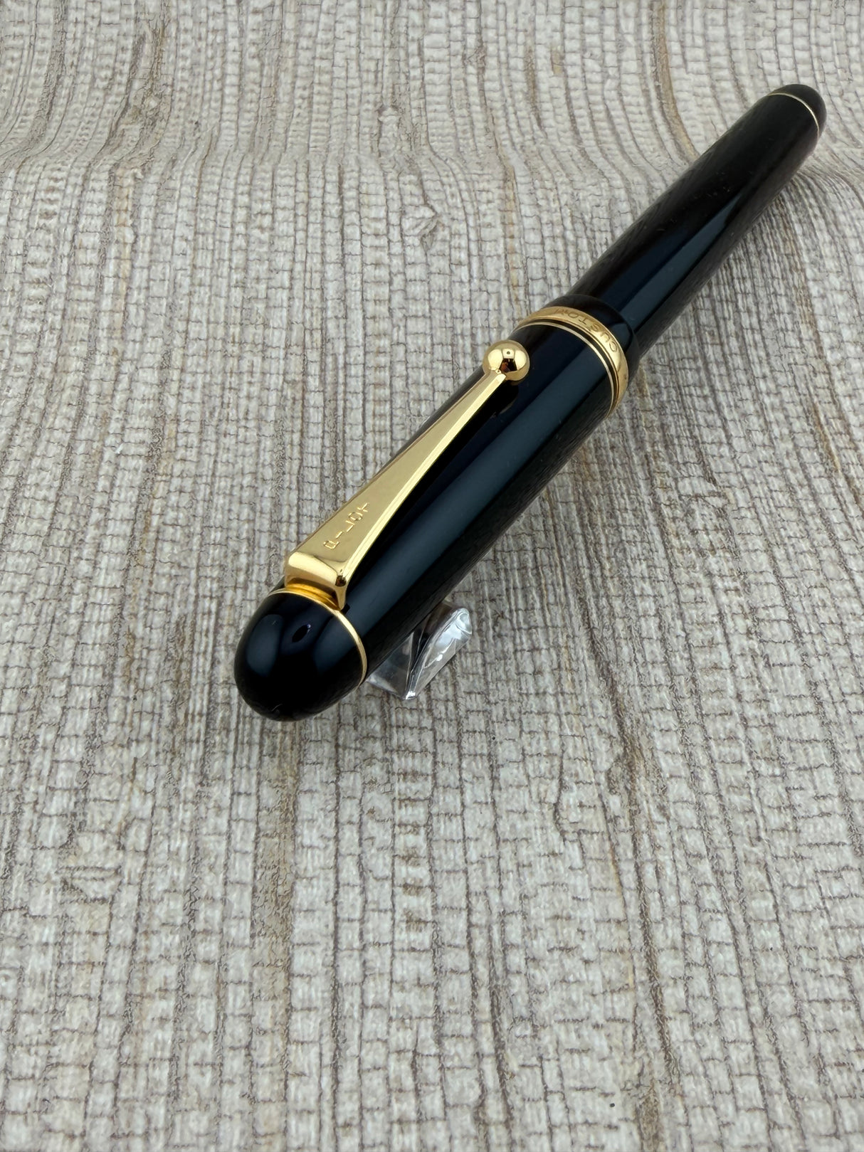 Pilot Custom 74 Black Gold Trim Gold Nib Music Soft Nib RARE! - Fountain Pen