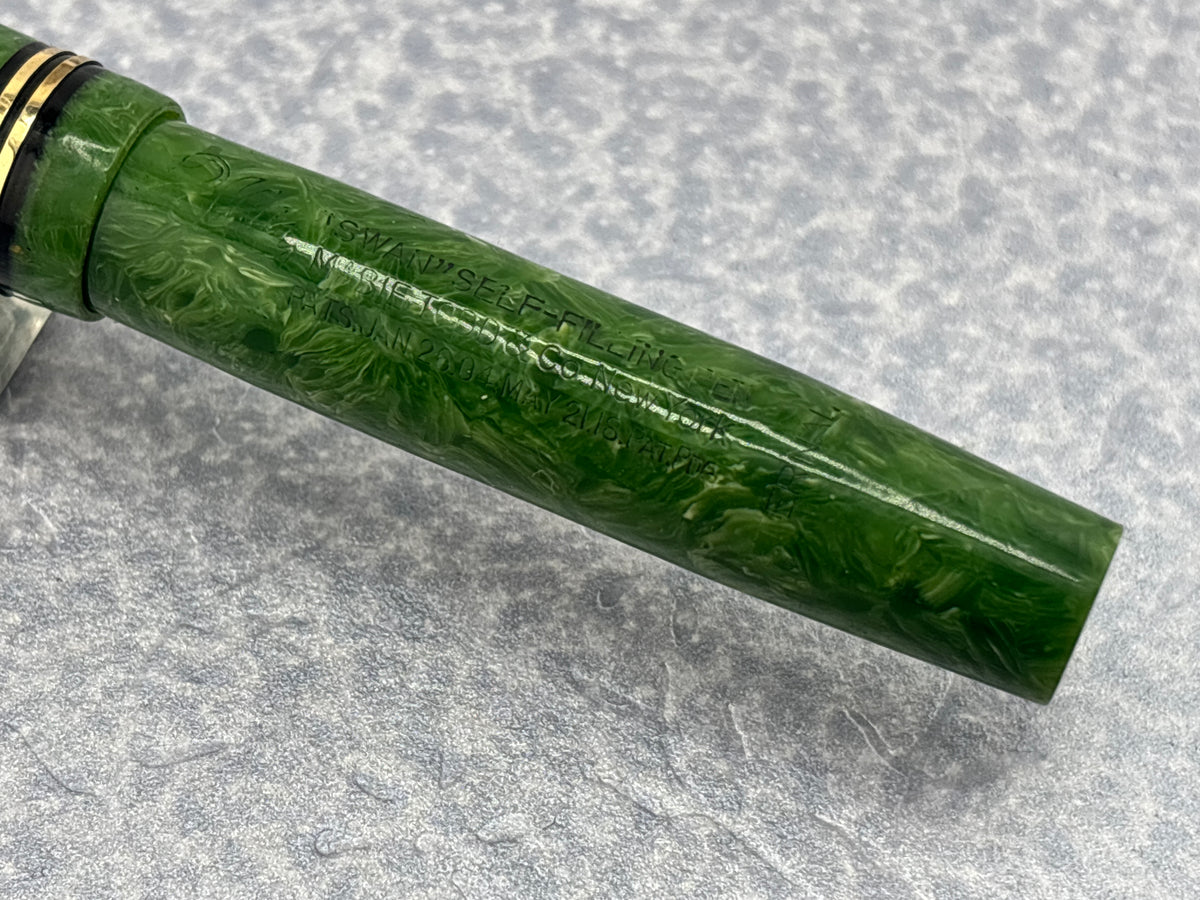 Mabie Todd Swan Pen Eternal Green Jade - Fountain Pen