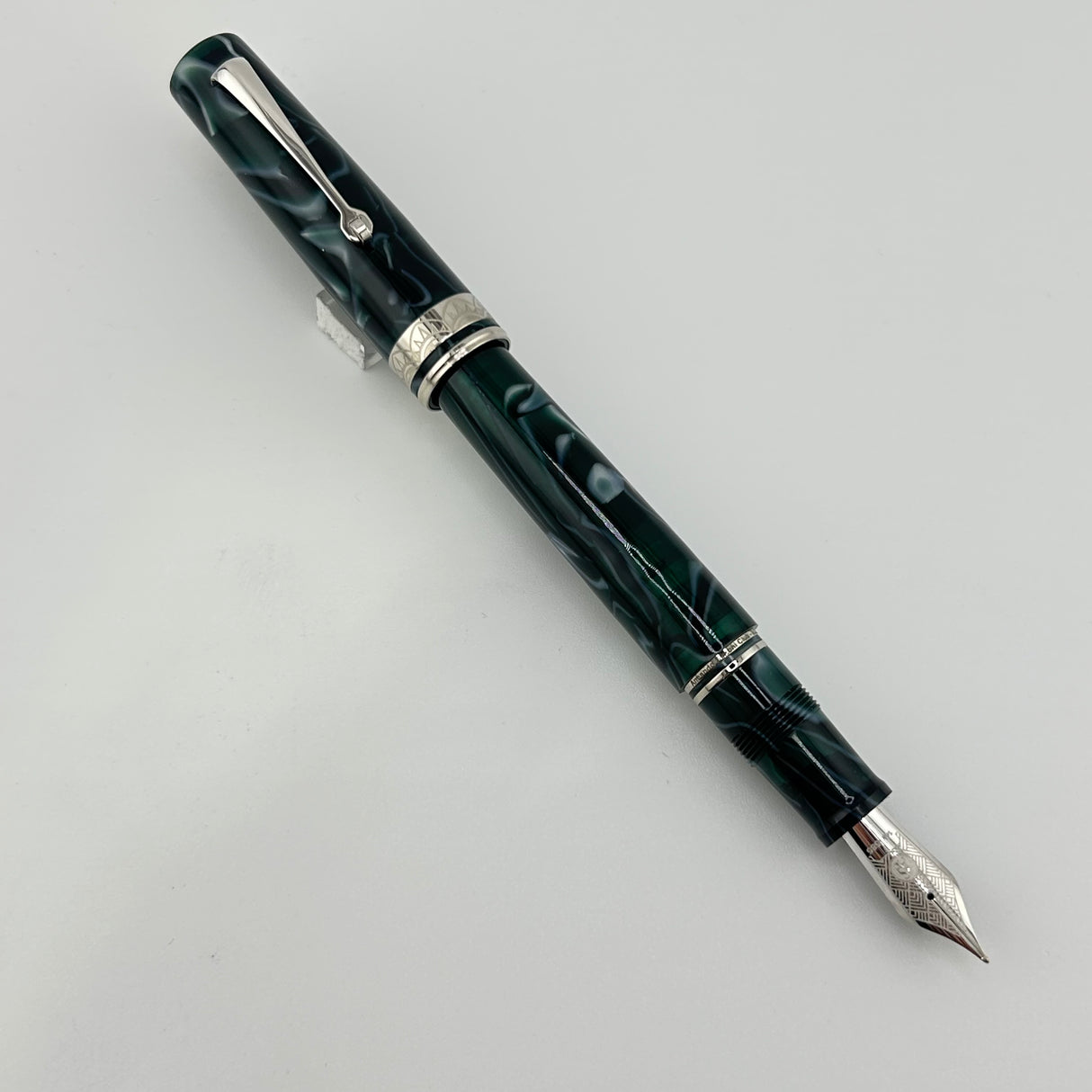 Armando Simoni Club Bologna Medio Green Lagoon Gold Nib 14K - Fountain Pen