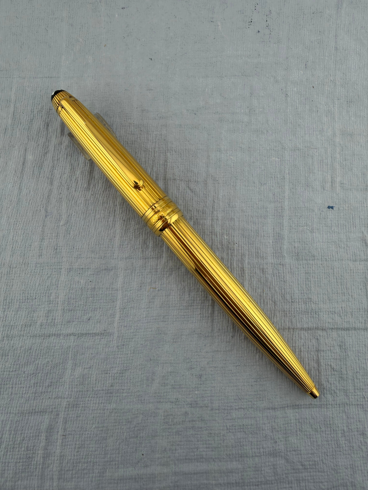 Montblanc 164 Classic Vermeil .925 Pinstripe Pattern - Ballpoint Pen