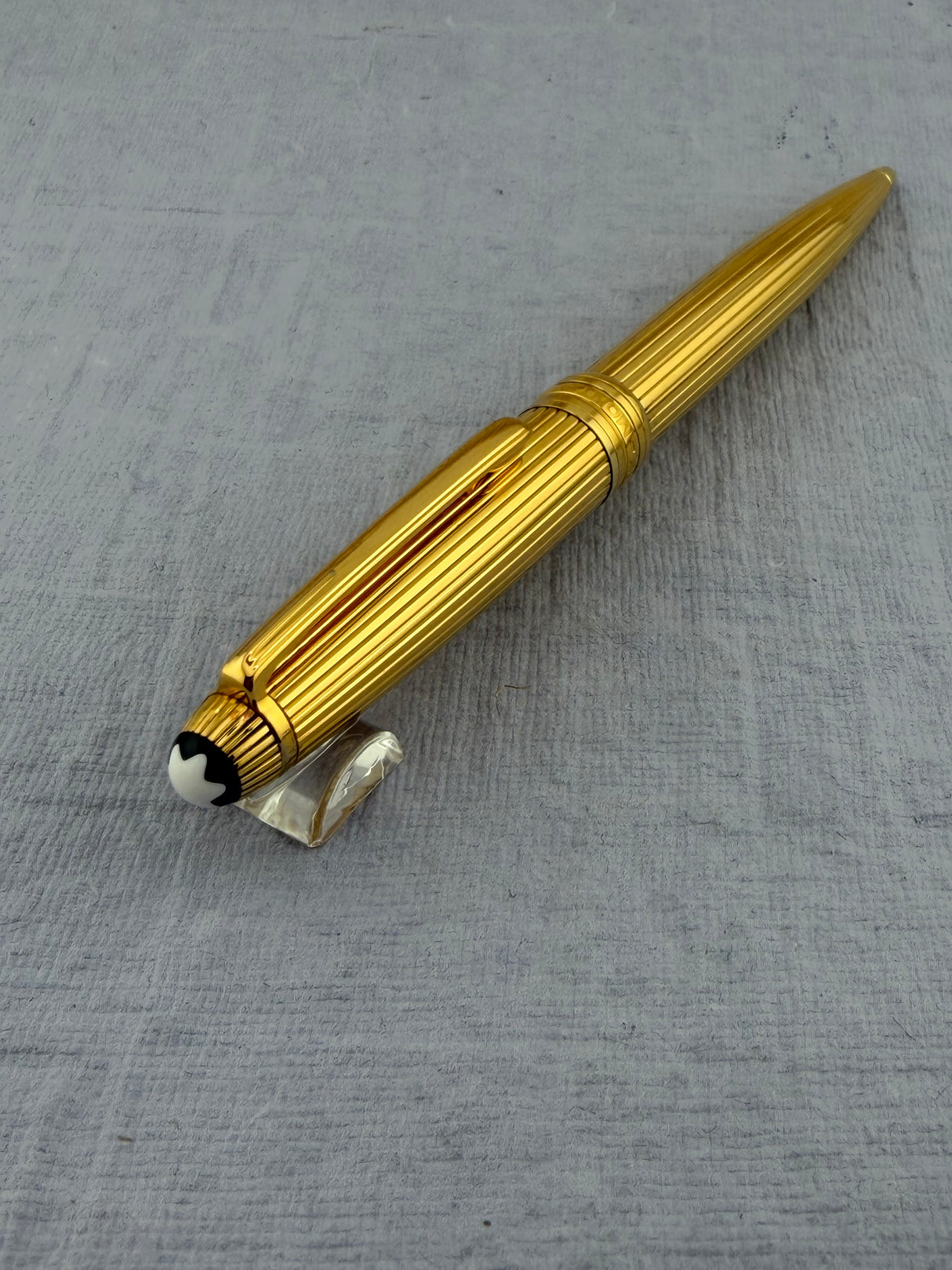Montblanc 164 Classic Vermeil .925 Pinstripe Pattern - Ballpoint Pen
