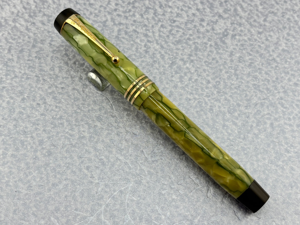 Parker Duofold Senior Streamline Moderne Green and Pearl - Fountain Pen