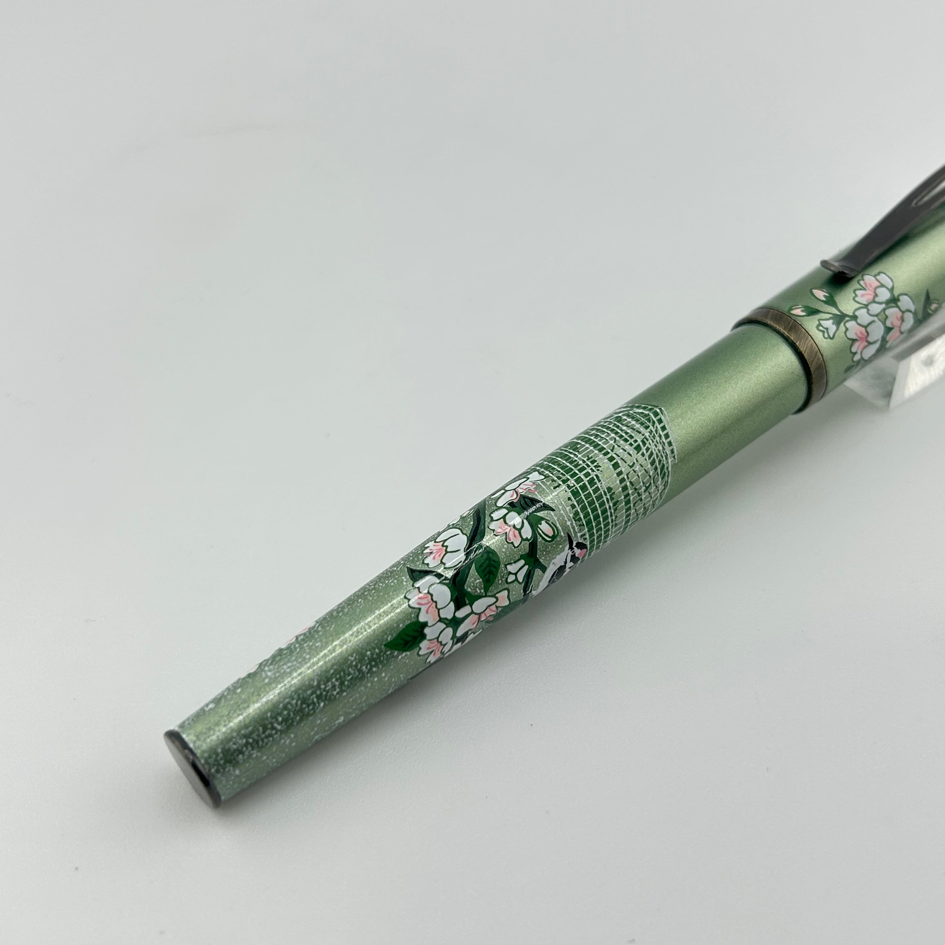 Retro 51 Tornado Green cherry blossom - Fountain Pen