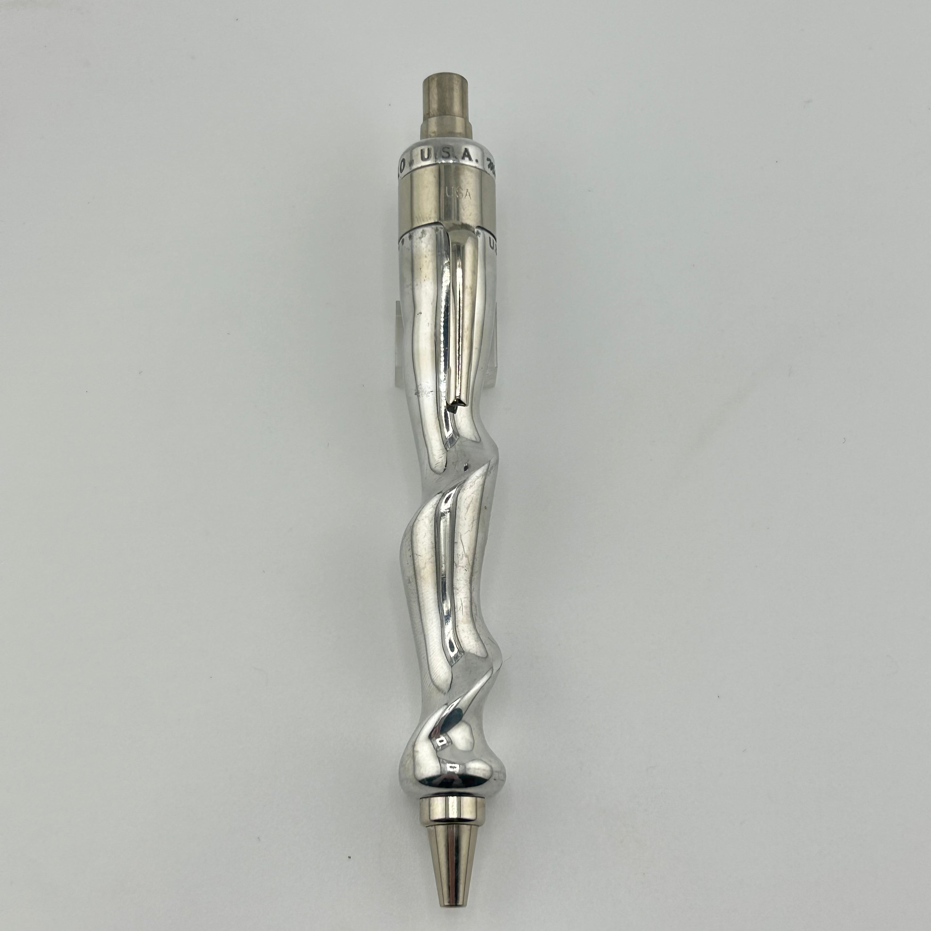 Mickael Fat Boy USA " Arcangelo spirals  " twisted Aluminium-  Ball Pen