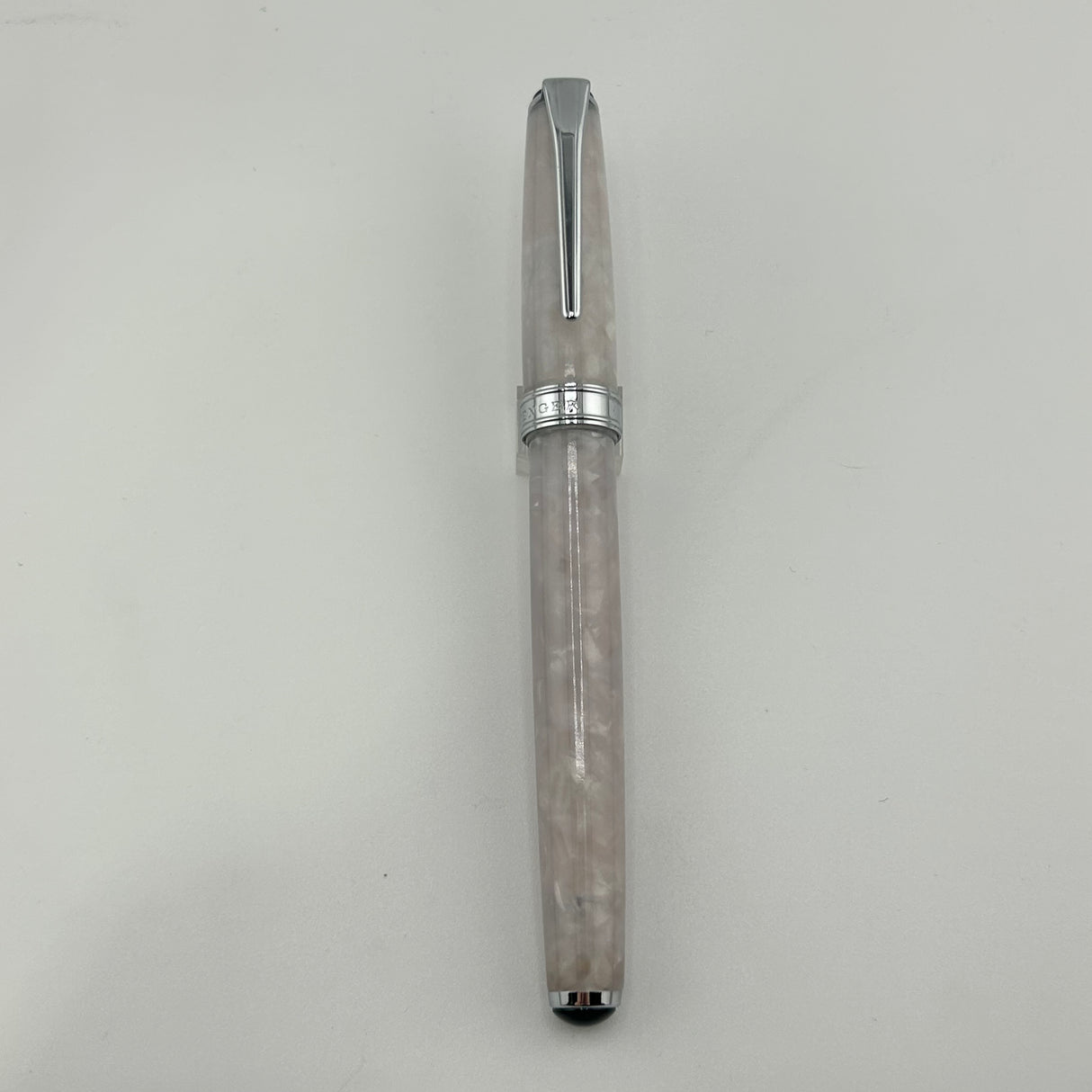 Levenger True Writer Classic Collection White Grey Marble - Roller ball