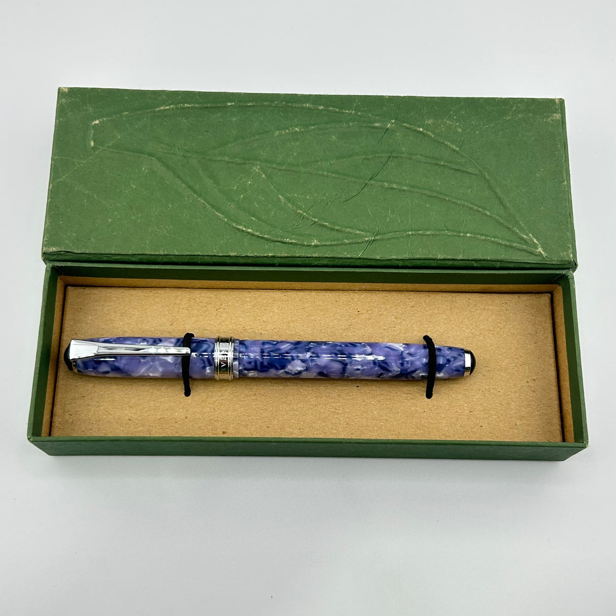 Levenger True Writer Classic Collection Miami Blue Marble - Roller ball