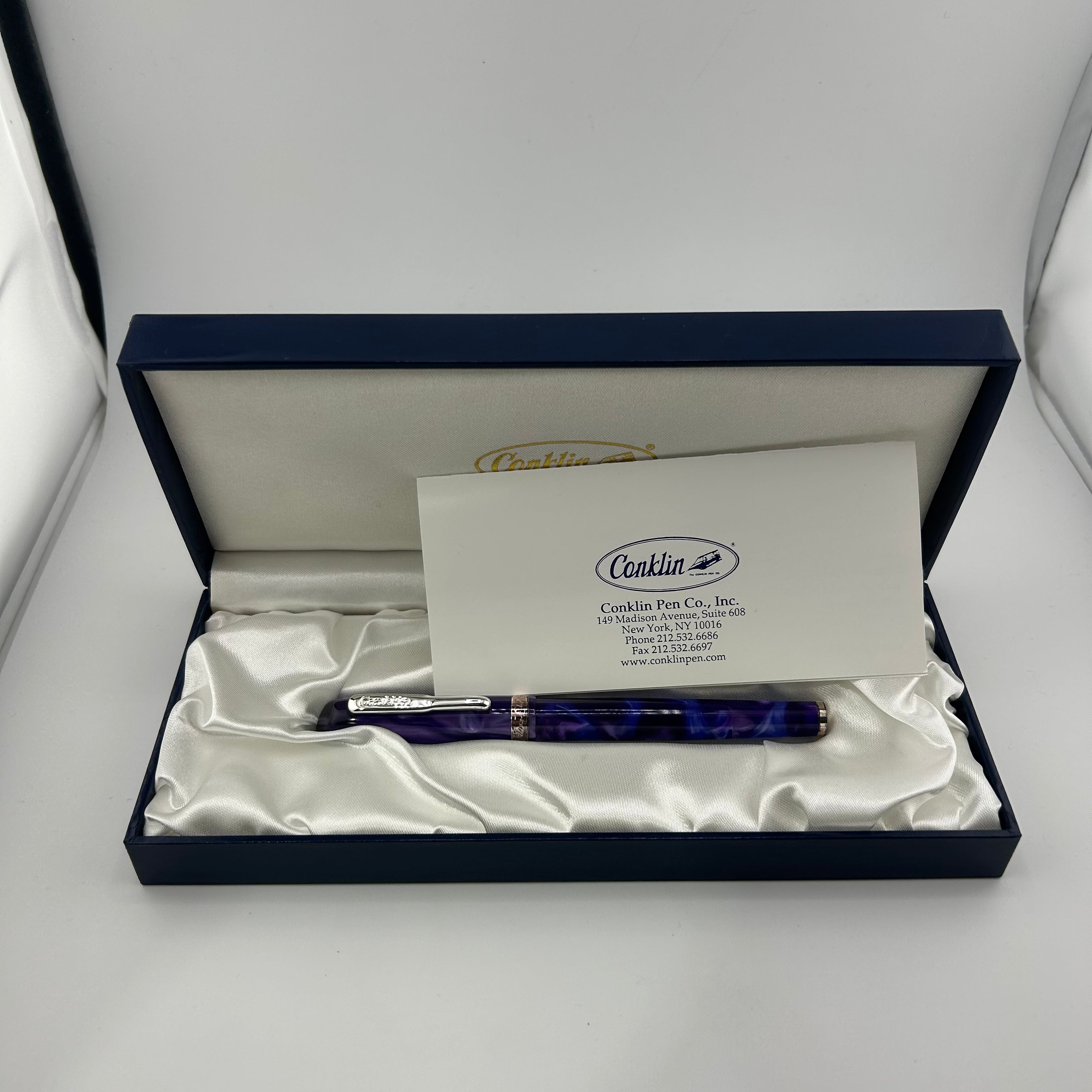 Conklin MARK TWAIN Purple Swirl - Roller Ball