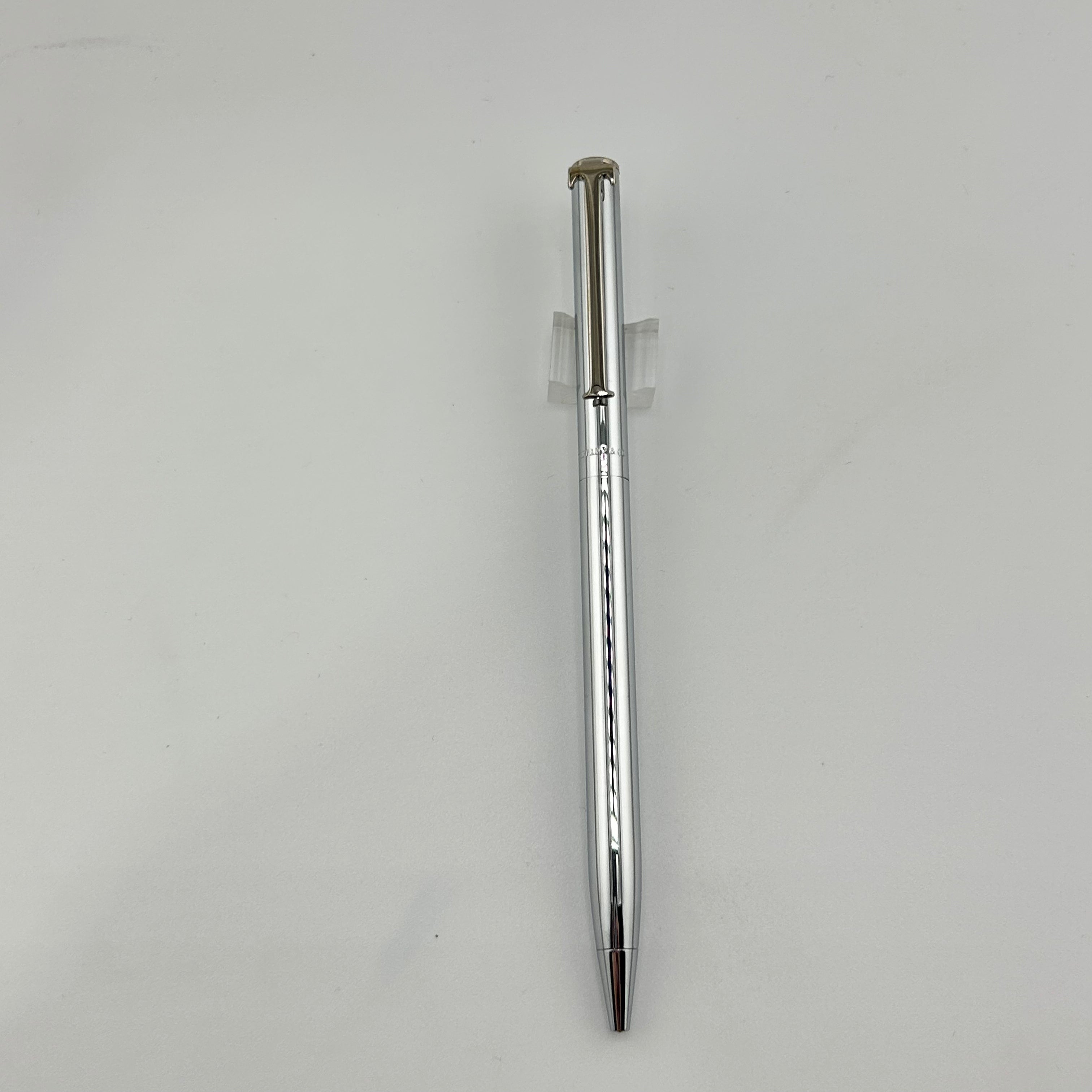 Tiffany silver " T " Collection ball Pen and pouch  - Ball Pen