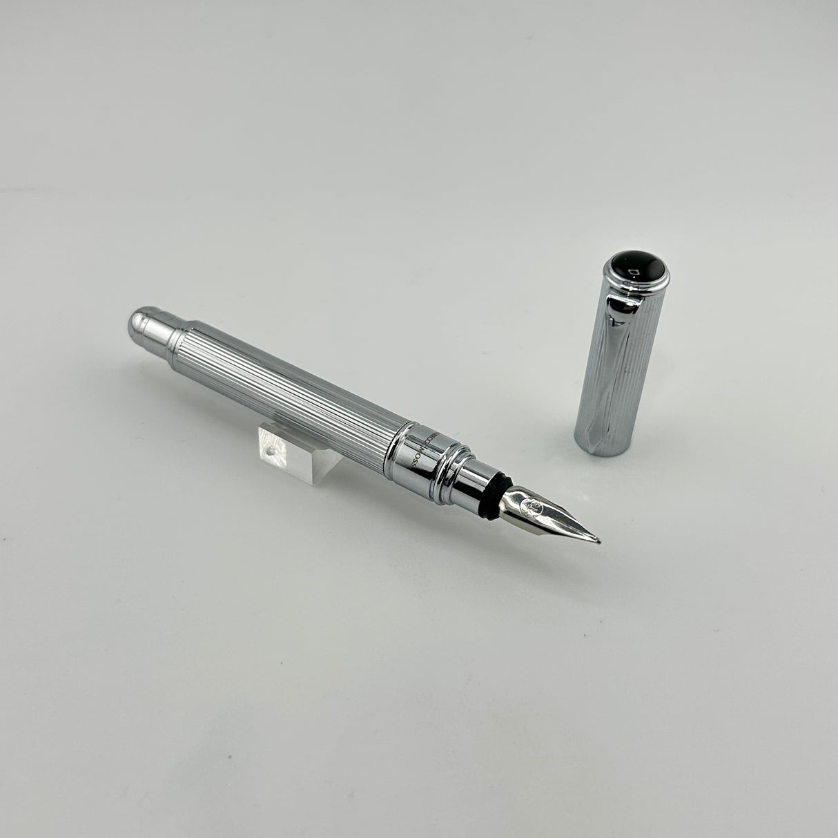 Rebecca Moss Silver Lined Short Pen - Fountain Pen