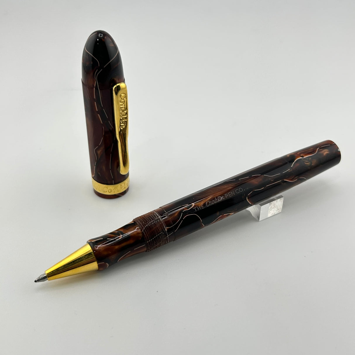 Conklin Nozac Burgundy and brown - Roller Ball