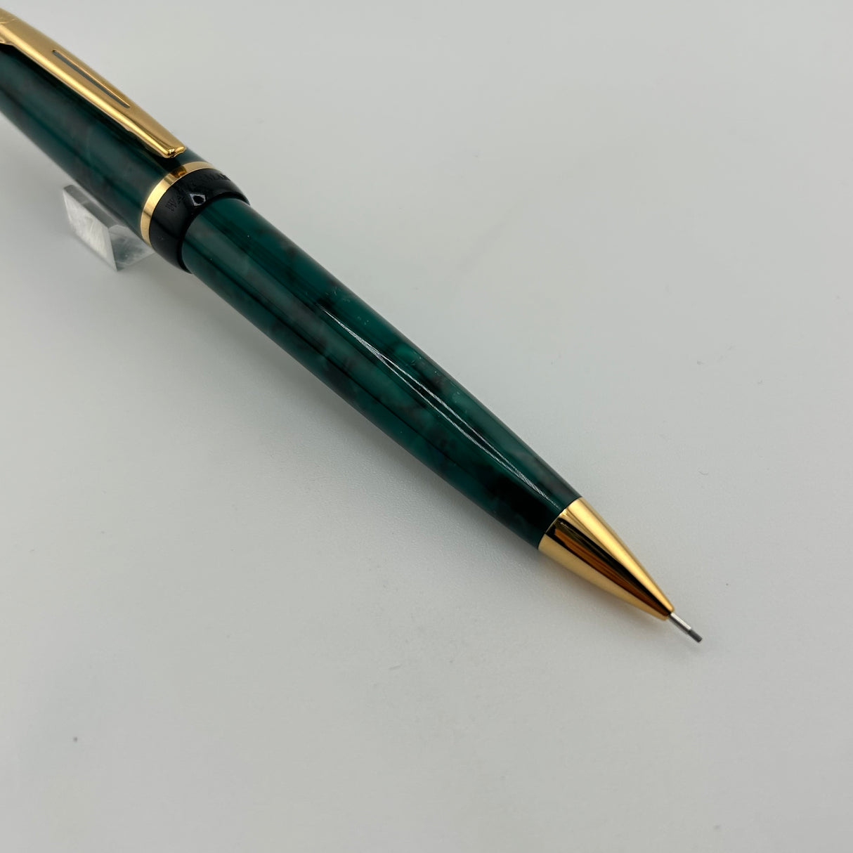 Waterman Phileas Set Green Marble Roller Ball and Mechanical Pencil