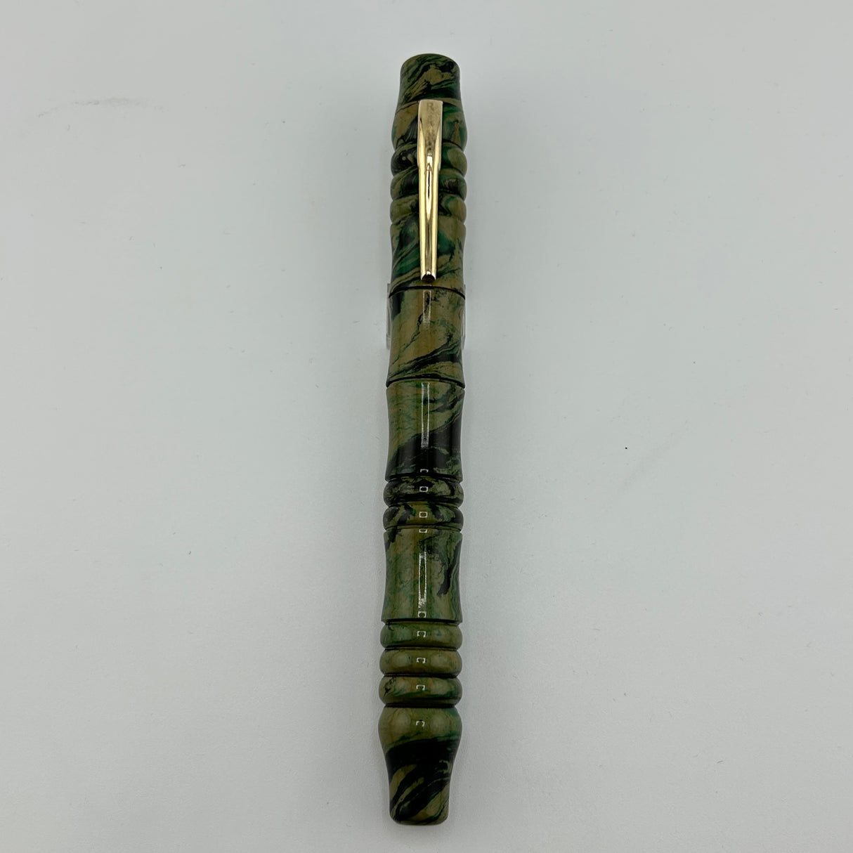 Ranga India Designer 02 Premium Green Ebonite mottled - Fountain Pen