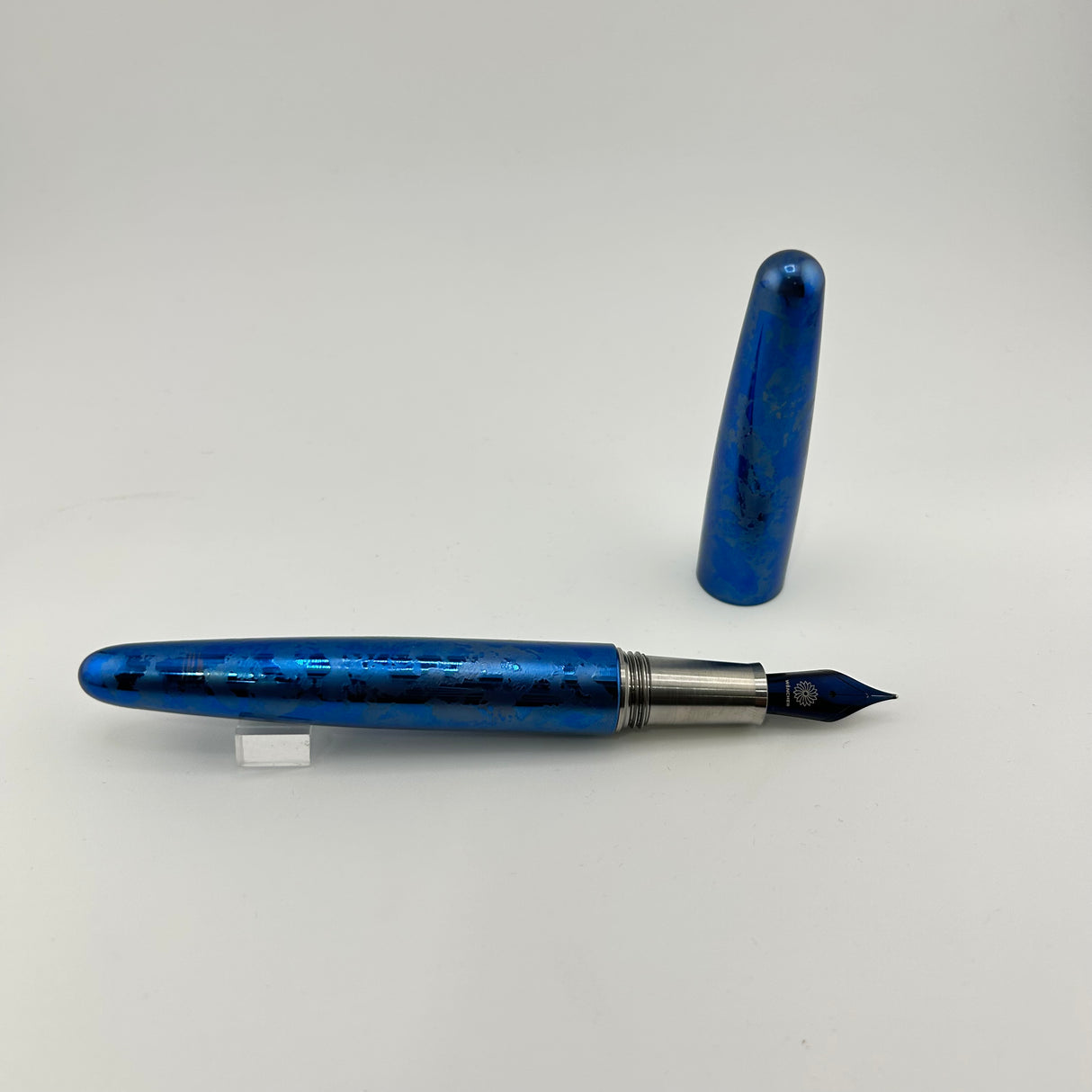 Wancher Dream Pen Titanium Blue Cigar - Fountain Pen