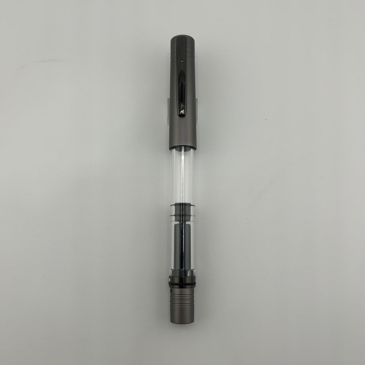 Monteverde MP1 Transparent Coal Grey ruthenium trim - Fountain Pen