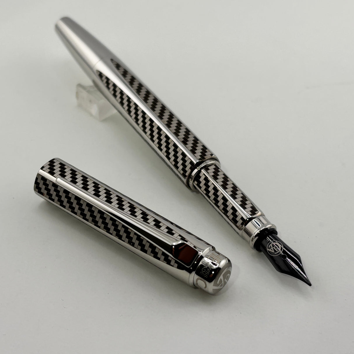 Caran D'ache RNX.316 Fiber Fountain Pen - Fine PVD Blackened Stainless Steel Nib