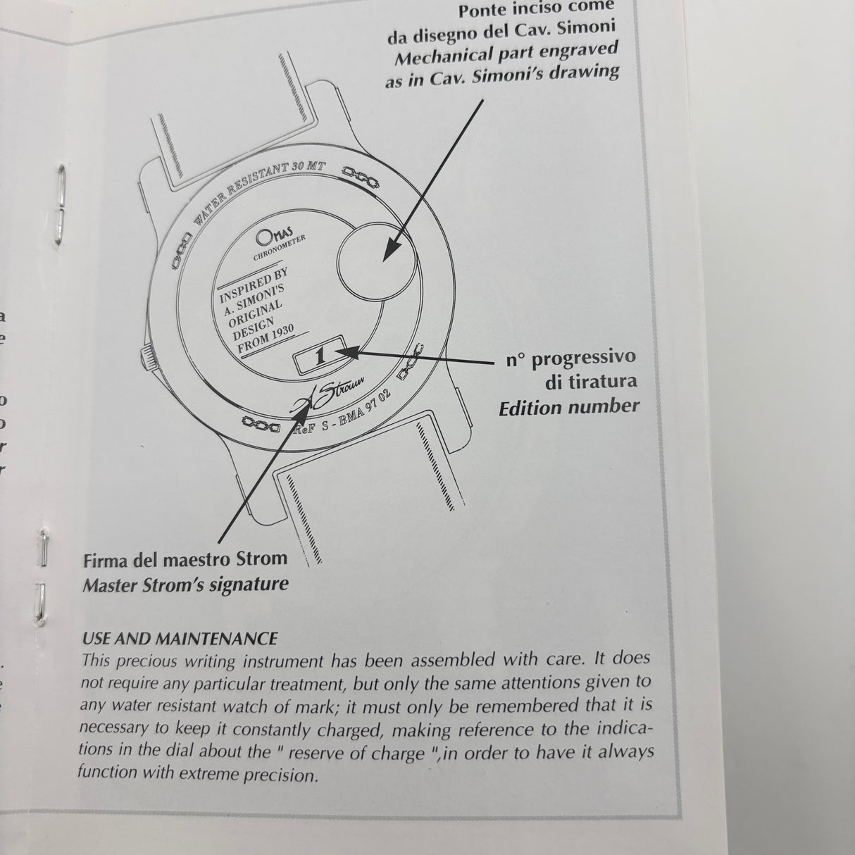 OMAS Prius Chronometer Watch - Solid Gold 18K - Extremely Rare!