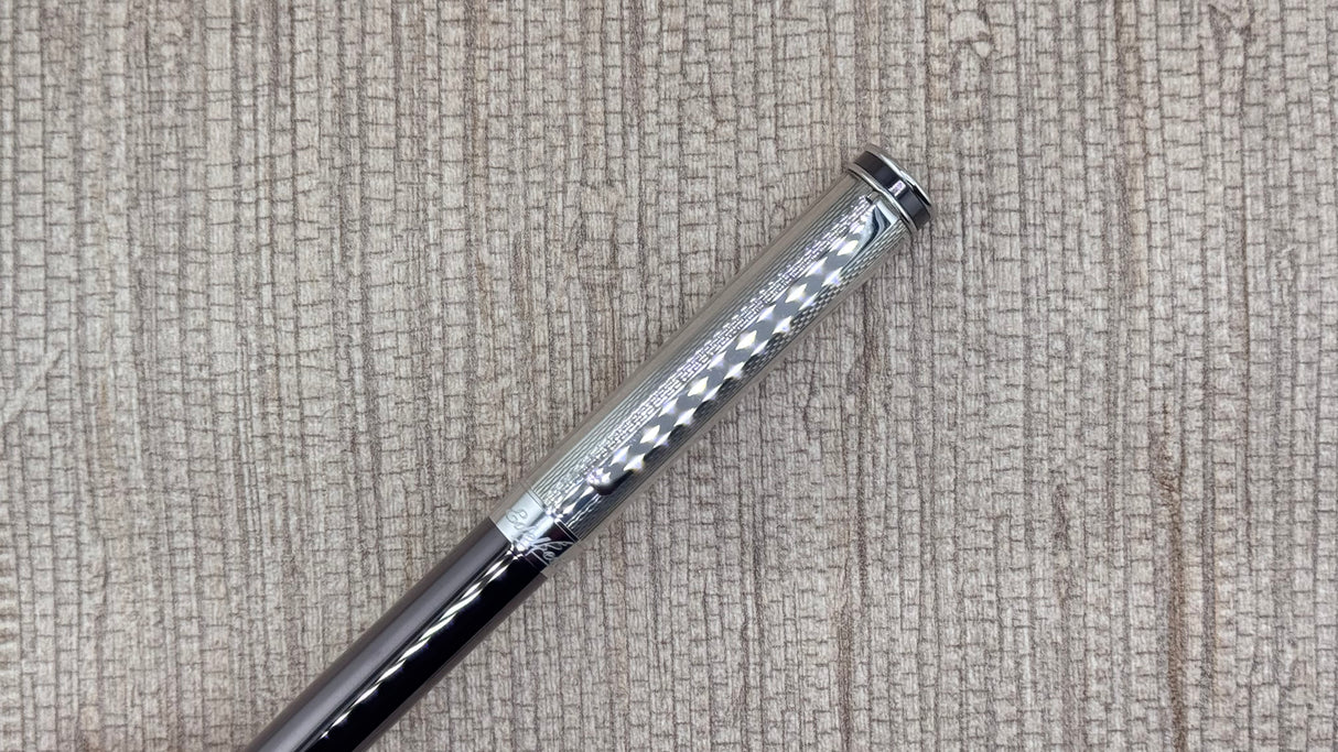 Waldmann Edelfeder Metallic Chocolate and Silver Cap - Fountain Pen