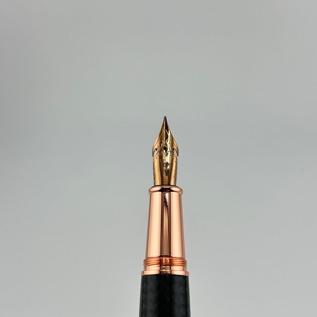 Monteverde Super Mega Carbon Fiber Rose Gold FLEX NIB - Fountain Pen