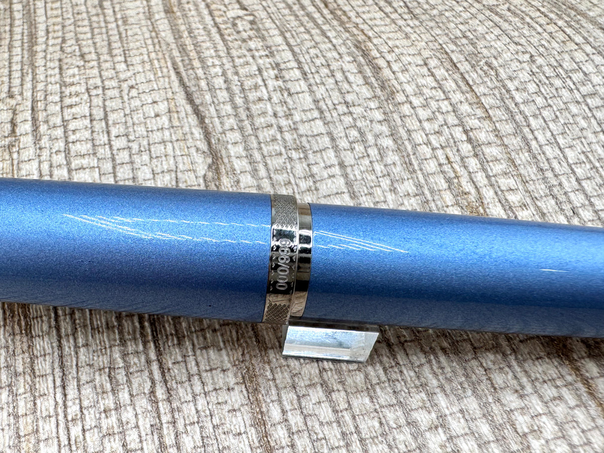Tibaldi For Bentley Continental Silverlake Blue Limited Edition Fountain Pen - Medium 18kt Gold Nib