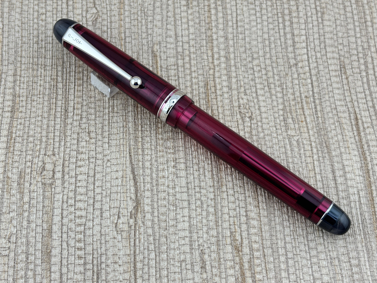 Pilot Custom 74 Semi Transparent Tinted Merlot/Burgundy Finish - Fountain Pen