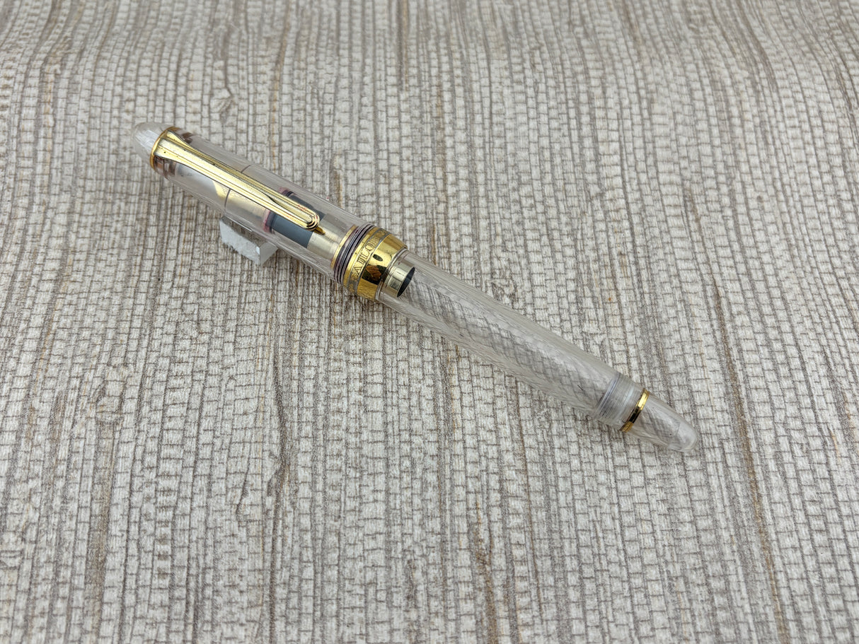 Sailor 1911 Standard Size Clear Demonstrator 14K Gold Nib - Fountain Pen