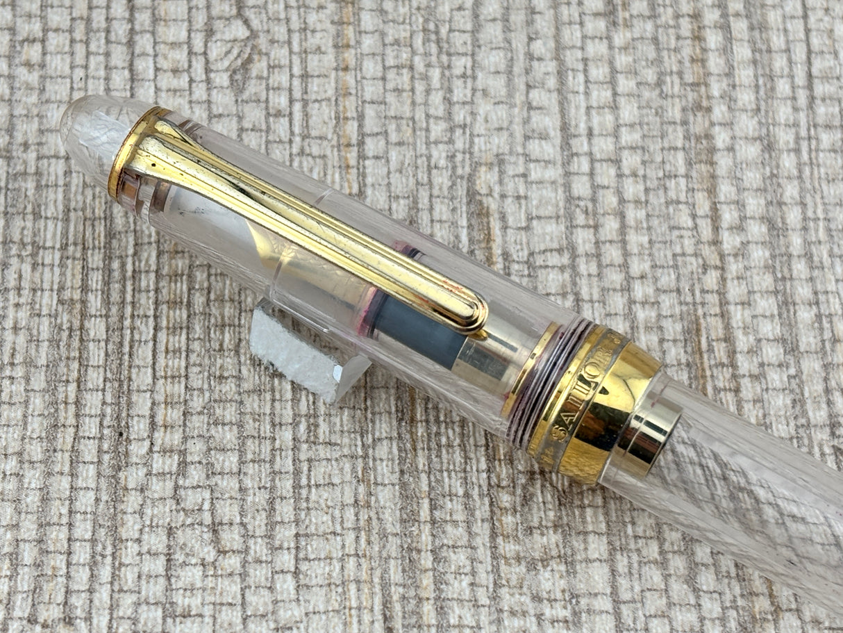Sailor 1911 Standard Size Clear Demonstrator 14K Gold Nib - Fountain Pen