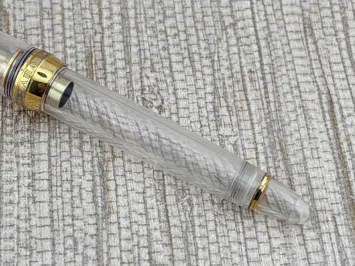 Sailor 1911 Standard Size Clear Demonstrator 14K Gold Nib - Fountain Pen