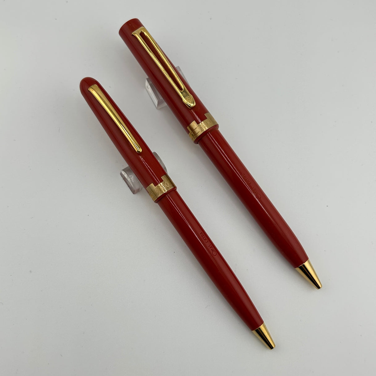 Omas 3000 celebration Jerusalem 2 Ball Pens Terracotta Resin circa 1996