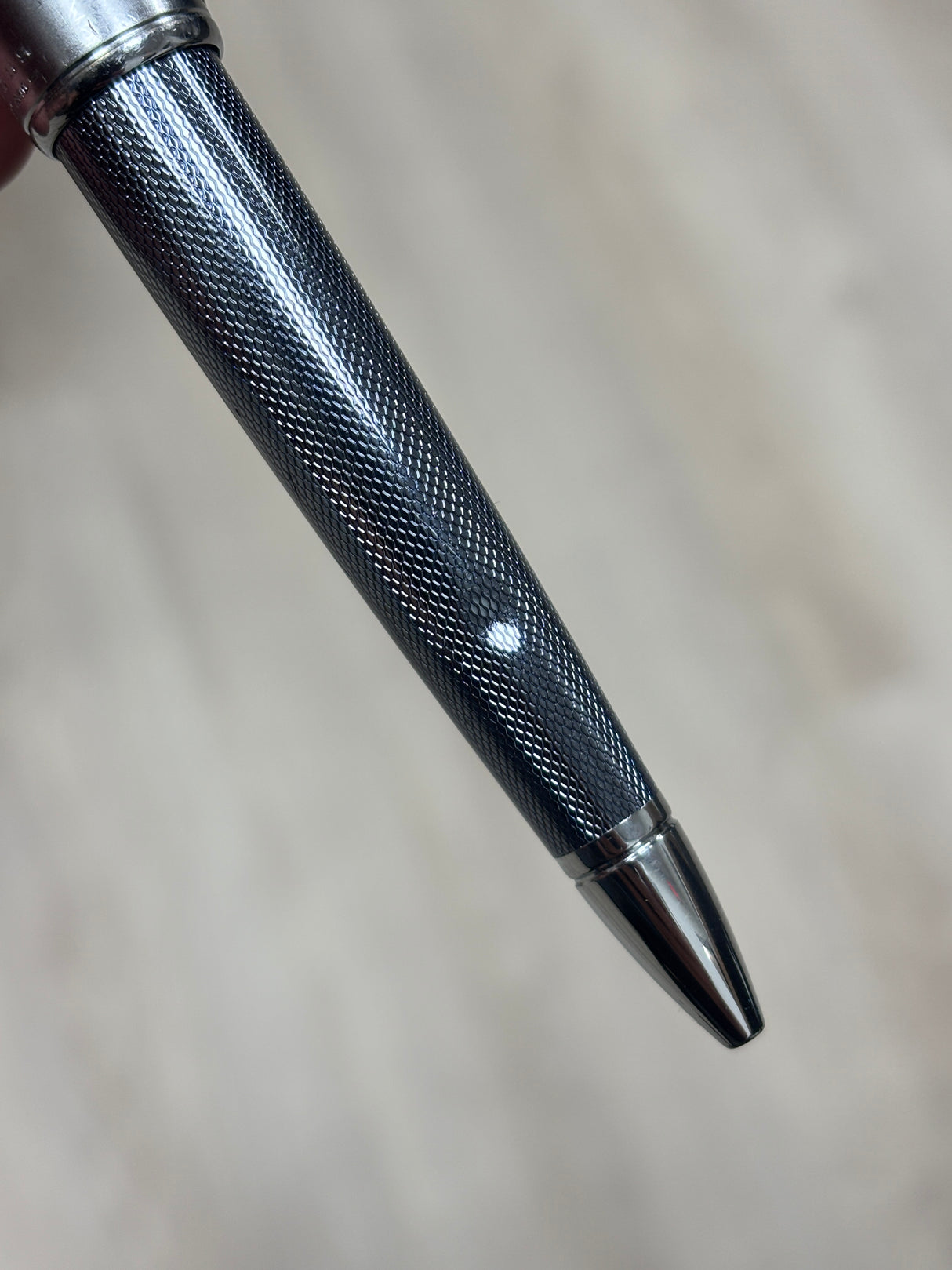 Cross Apogee Guilloche Barleycorn Pattern Frosty Steel - Ballpoint Pen