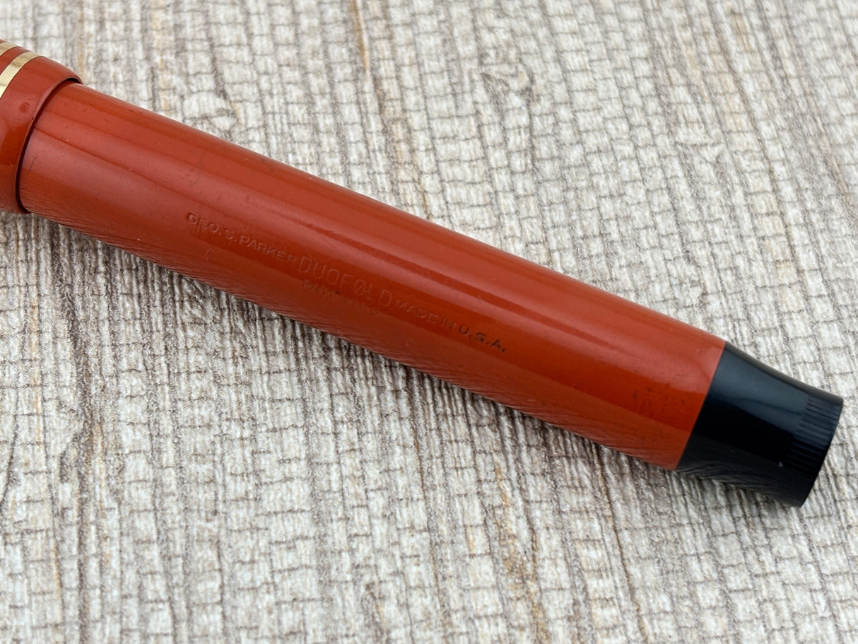 Parker Duofold Senior Orange " big brother " - Fountain Pen